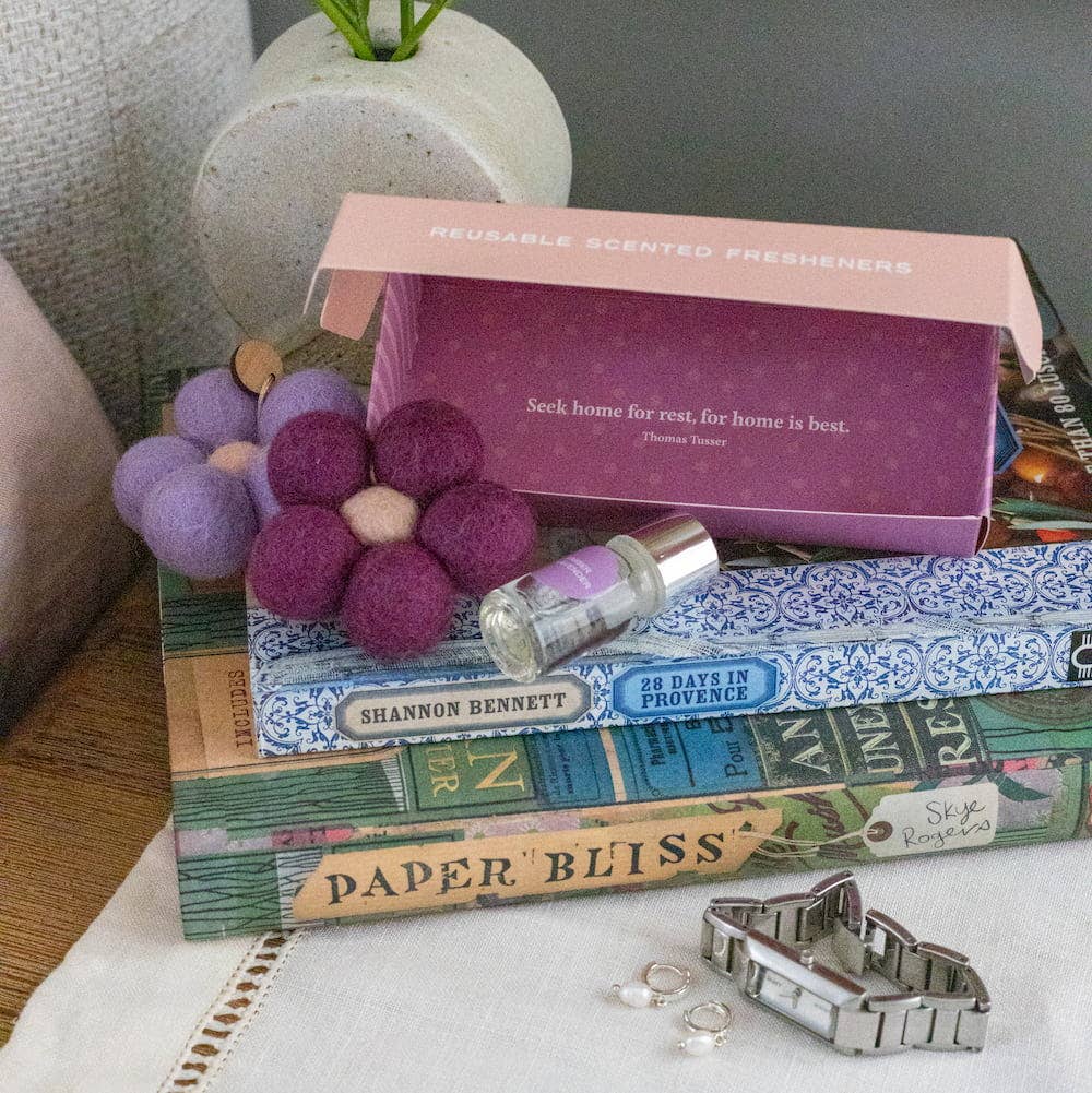 Felt Flower Fresheners - Amber & Lavender | Sunshine Coast Florist