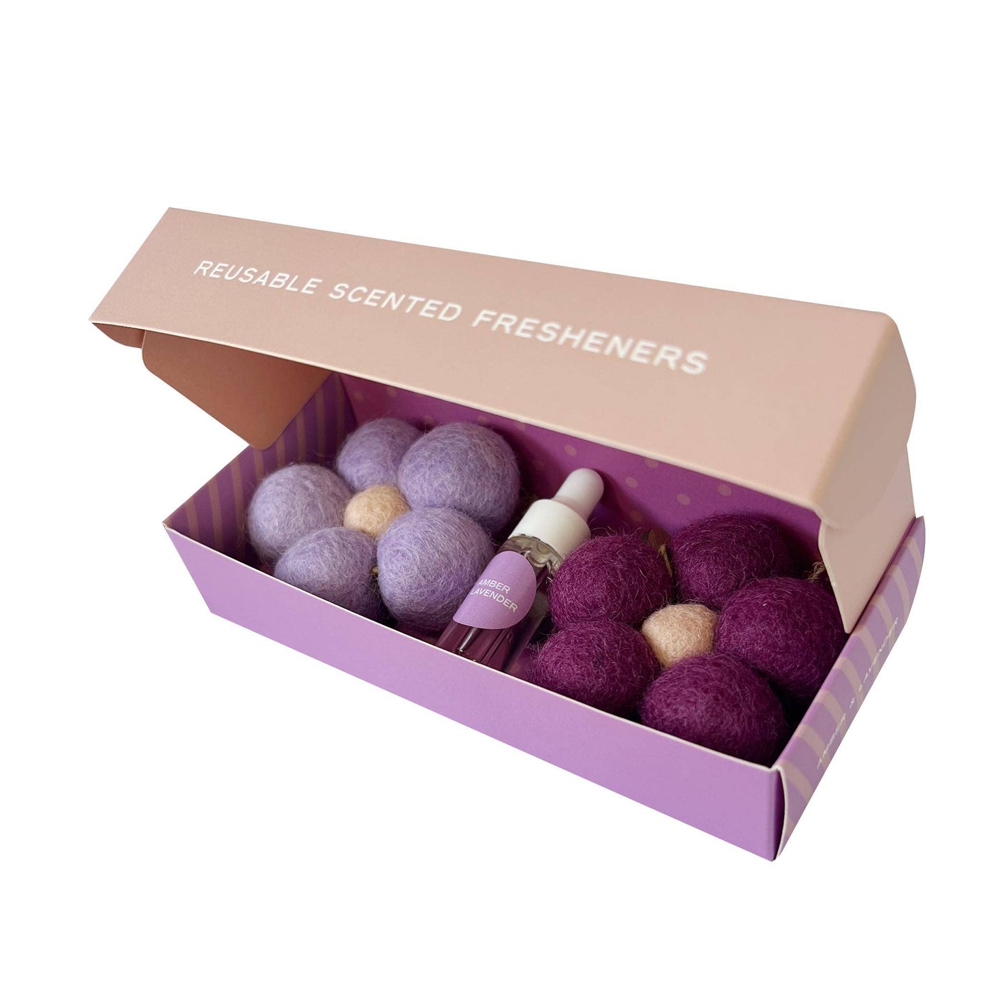 Felt Flower Fresheners - Amber & Lavender | Sunshine Coast Florist
