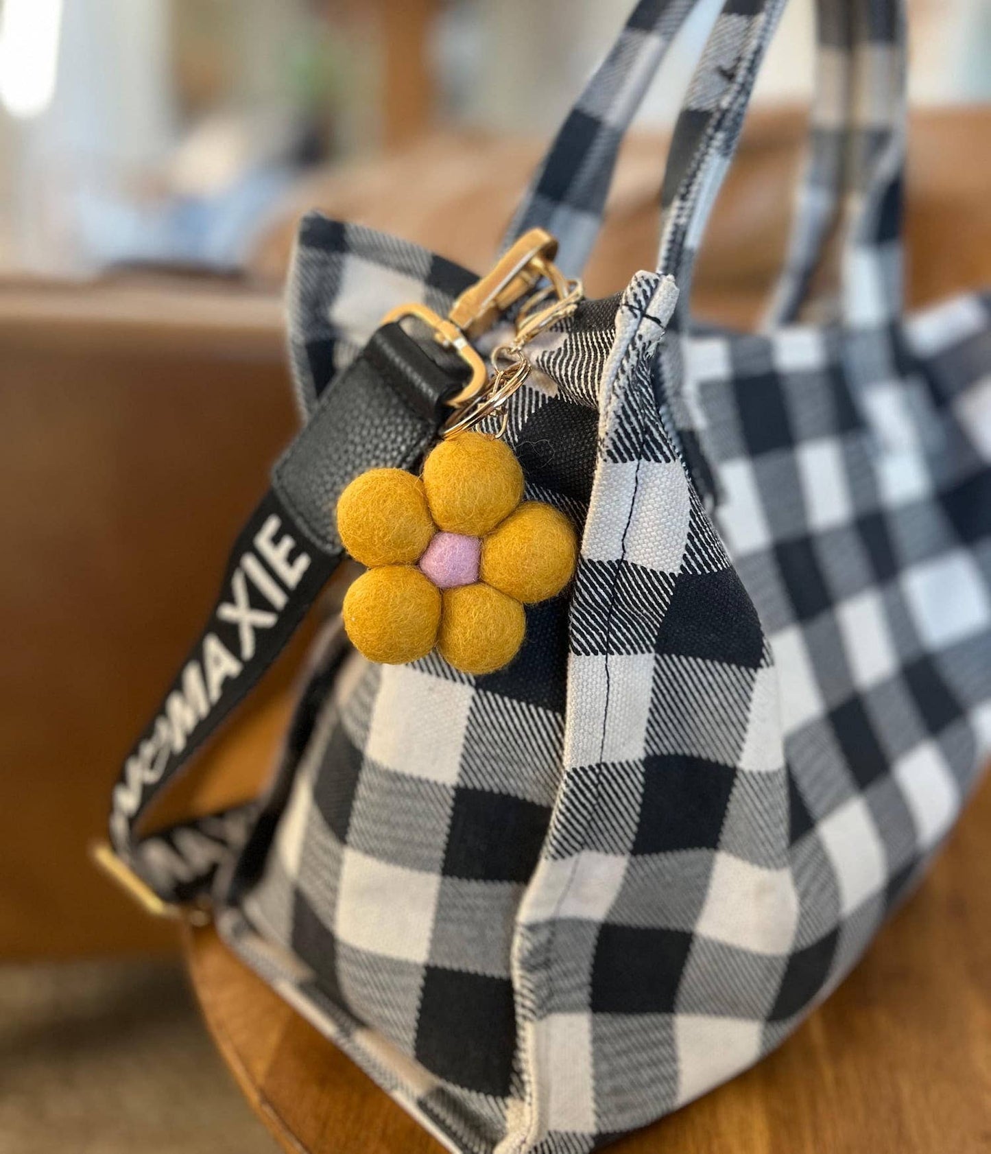 Felt Flower Keychain Charm Bundle