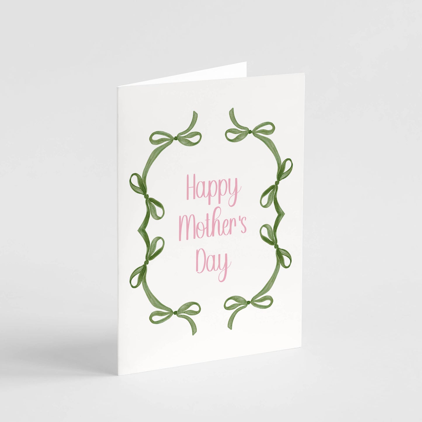 Happy Mother's Day Bows Card - Mother's Day Greeting Card