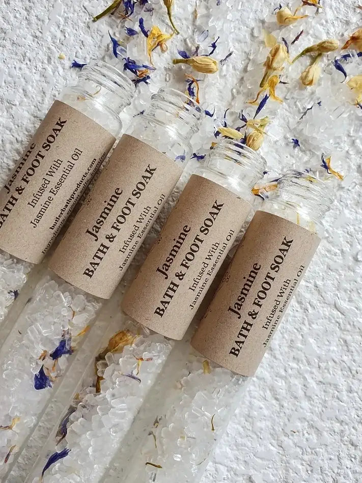 Bath salt soak test tubes