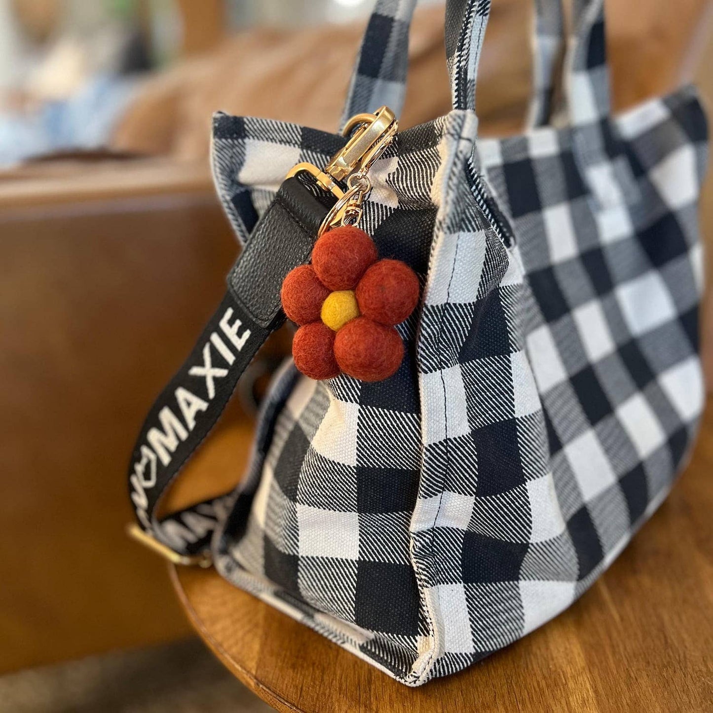 Felt Flower Keychain Charm Bundle