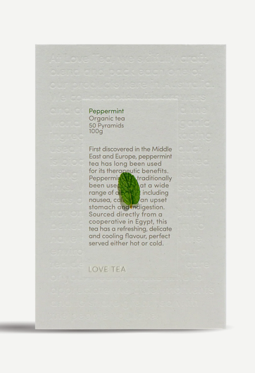Love Tea Peppermint Pyramid Tea Bags | Sunshine Coast Florist