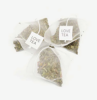 Love Tea Peppermint Pyramid Tea Bags | Sugarplum Blooms
