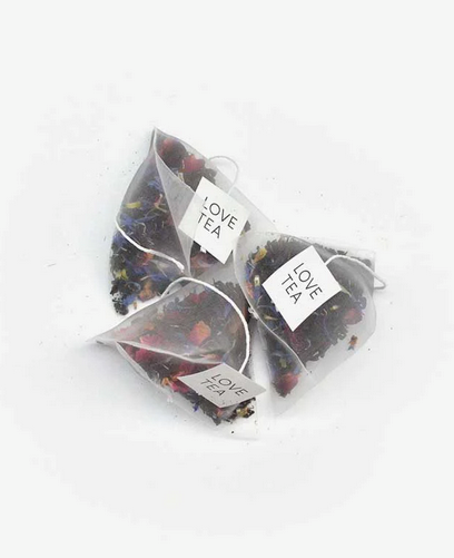 French Earl Grey pyramid tea bags | black tea, soft rose petals