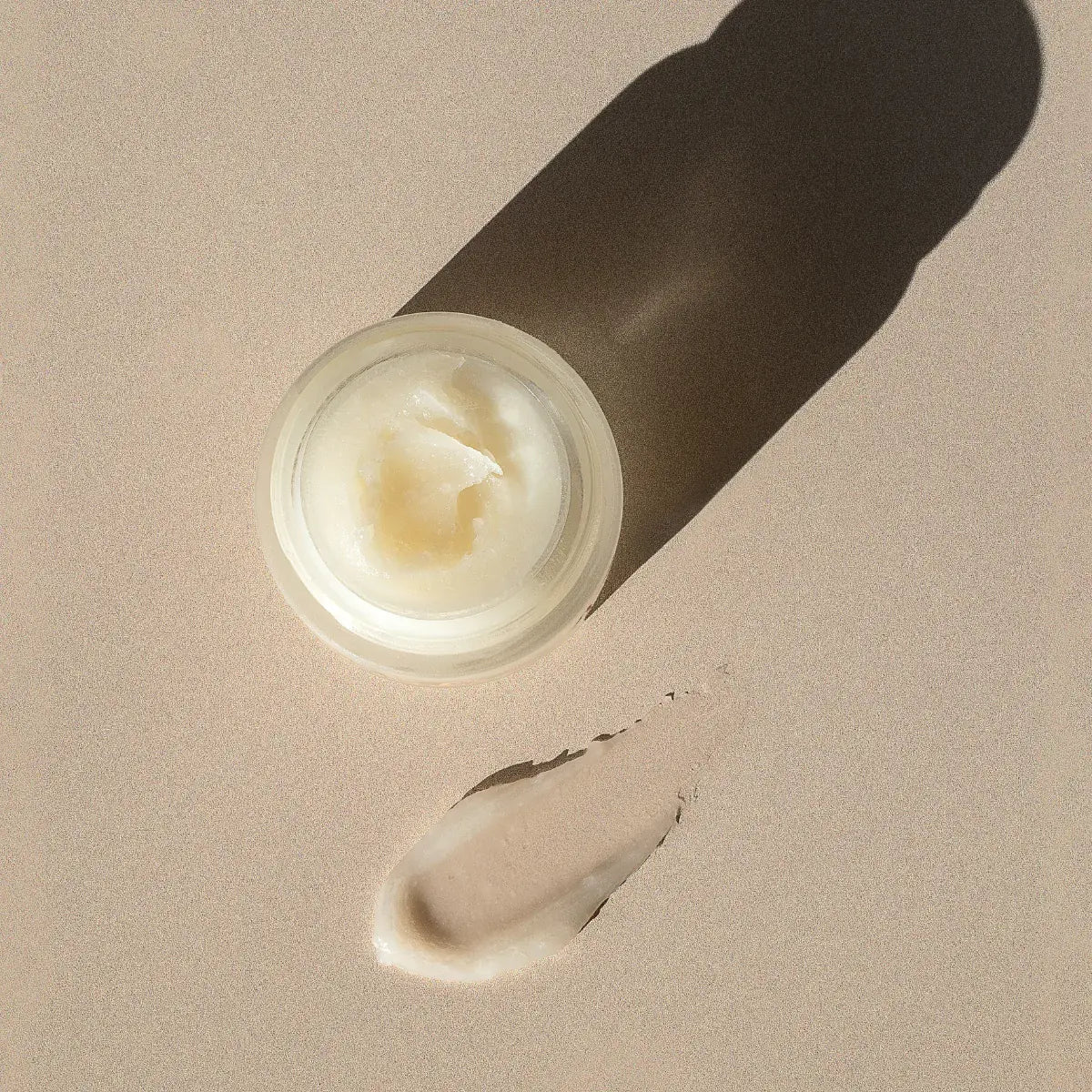 natural lip balm infused with lavender, geranium, and ginger oils