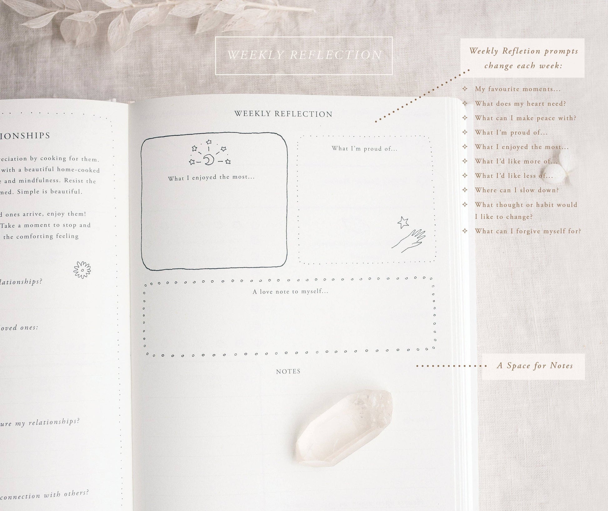 A Year of Coming Home | self-care journal for women