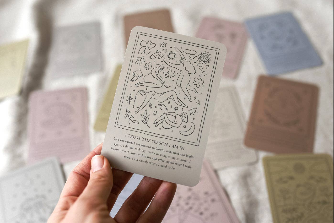 Self-care inspirational card set | gifts for her