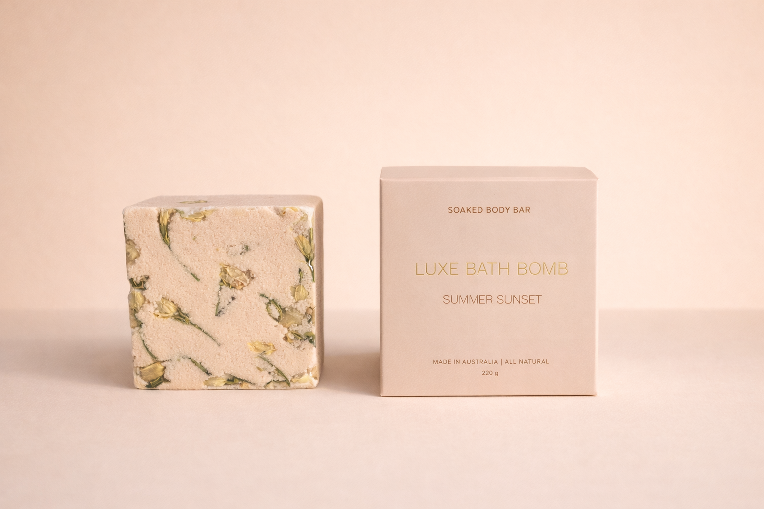 summer sunset luxe bath bomb