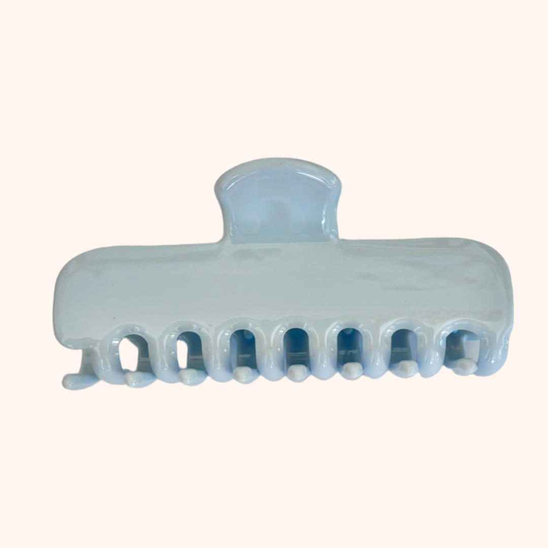 GLAZED CLOUD HAIR CLIP [BLUE]