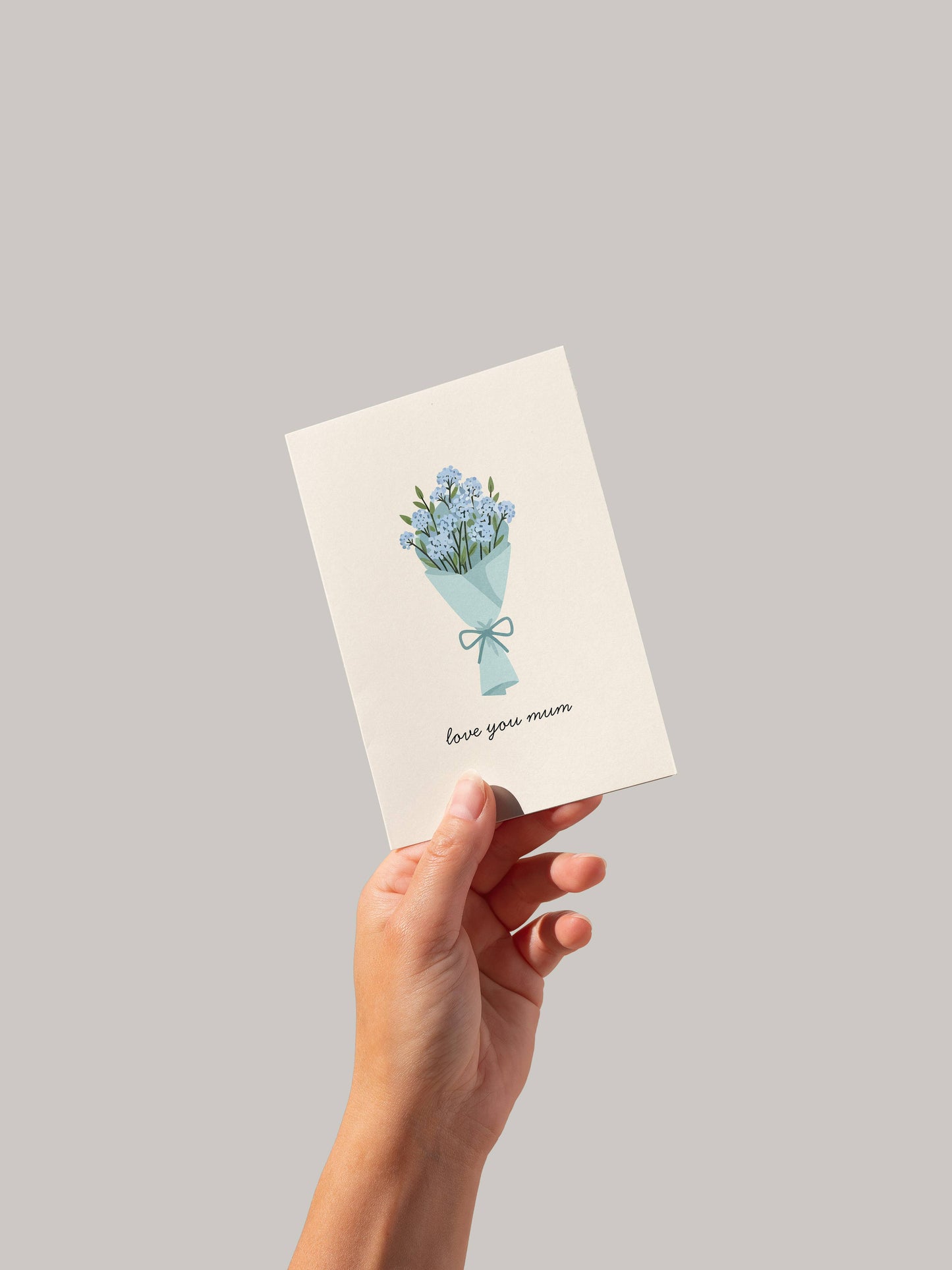 Mother's Day Flower Bouquet Card - Floral Love You Mum Card