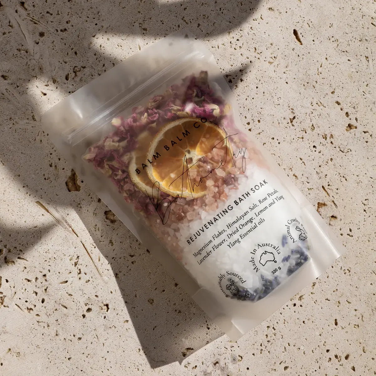 Australian-made botanical bath salts | Rejuvenating mineral