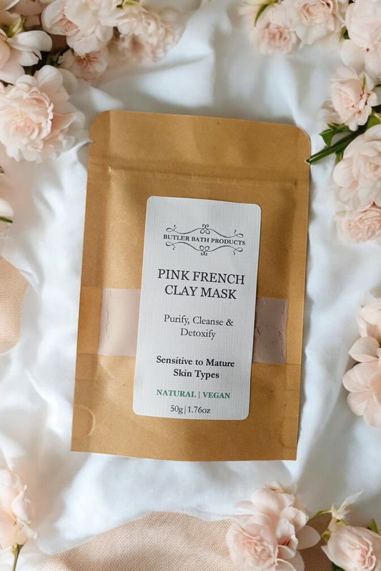 Pink french clay mask | Sugarplum Blooms | Sunshine Coast Florist