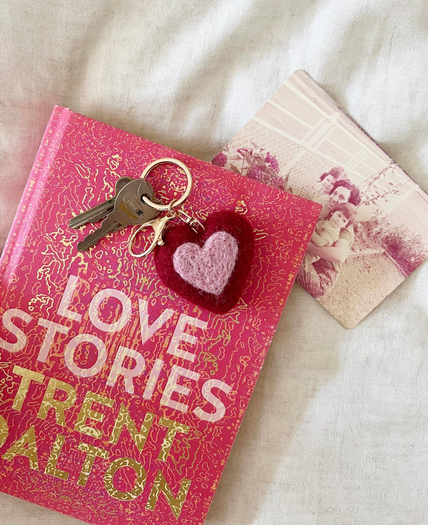 Heart-shaped keyring | Valentine keychain