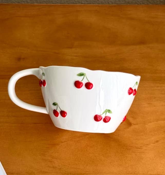 Fruit-inspired ceramic coffee cups