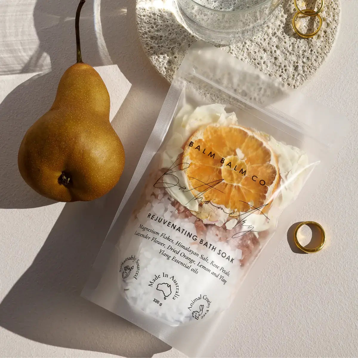 Magnesium and Himalayan salt bath soak