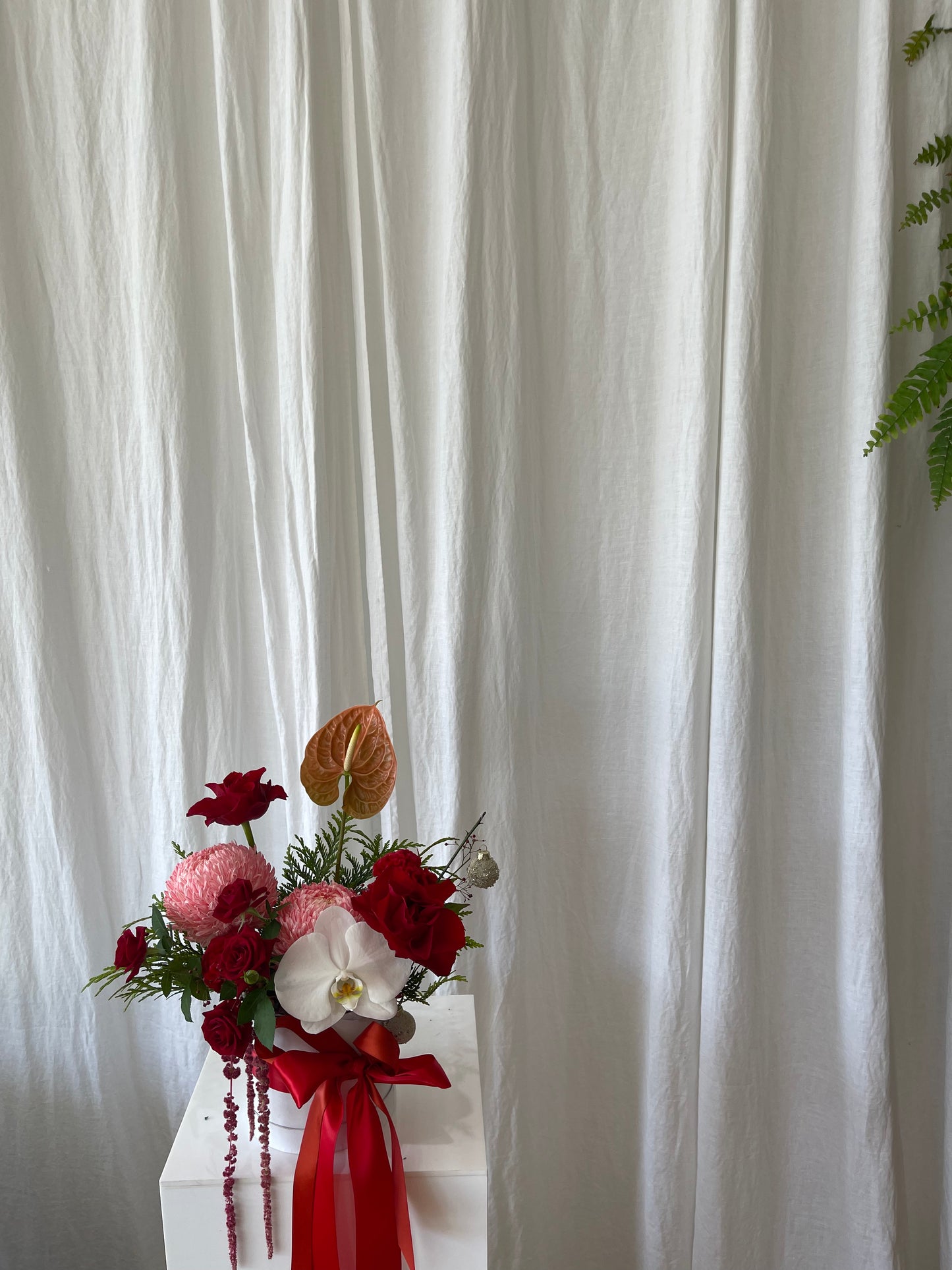 Christmas flower arrangement Sunshine Coast