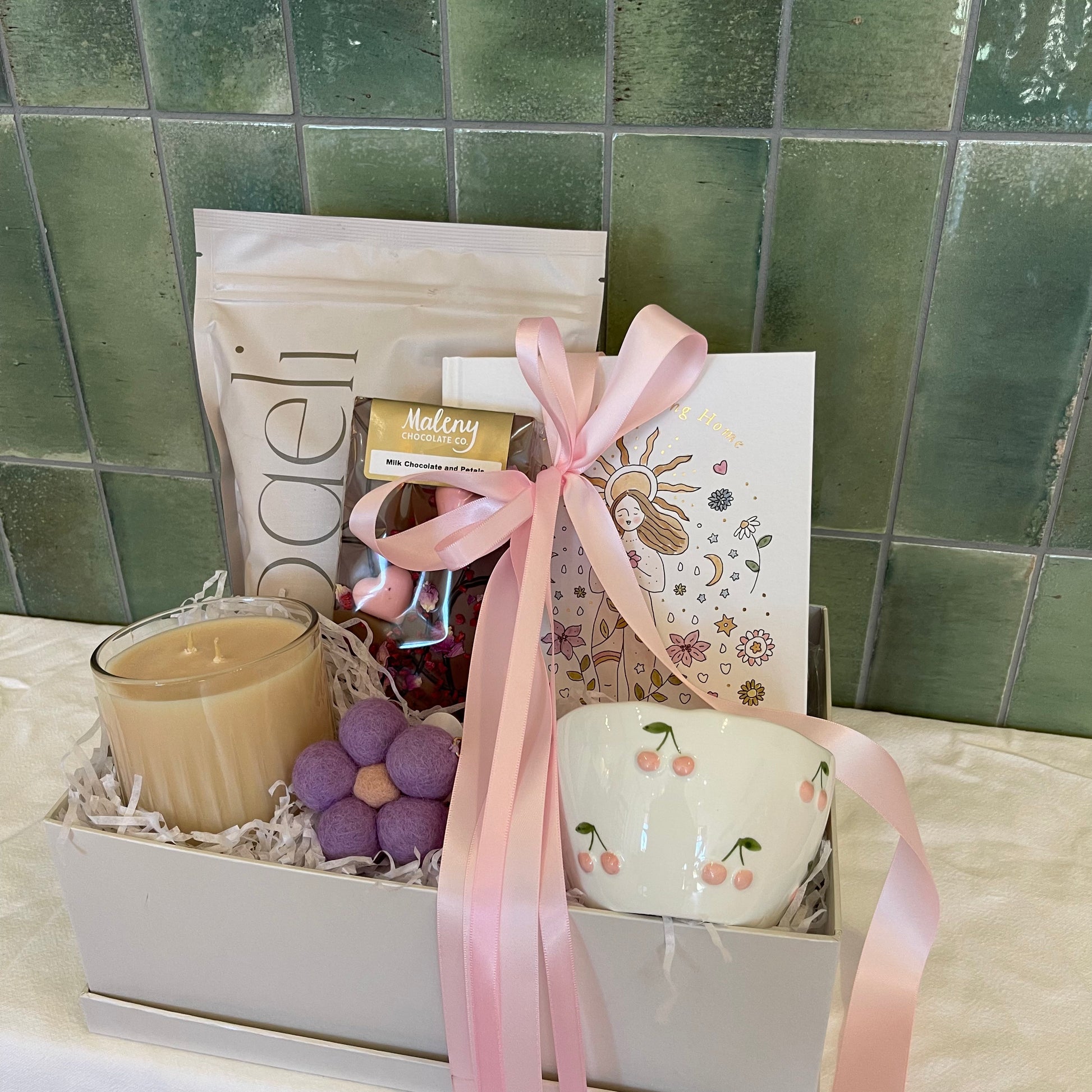 Spoil Her Hamper with wellness items | Sugarplum Blooms