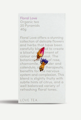 Box of Floral Love Organic tea | Rose chamomile lavender tea