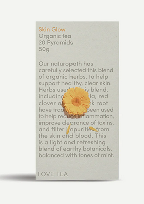 Love Tea Skin Glow Pyramid Tea Bags | Caffeine-Free Tea Sunshine Coast