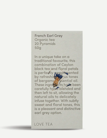 Love Tea French Earl Grey organic herbal tea | stress relief relaxing tea