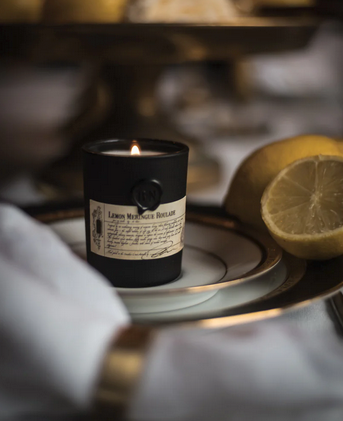 Blanc + Nero Lemon Meringue Roulade Candle