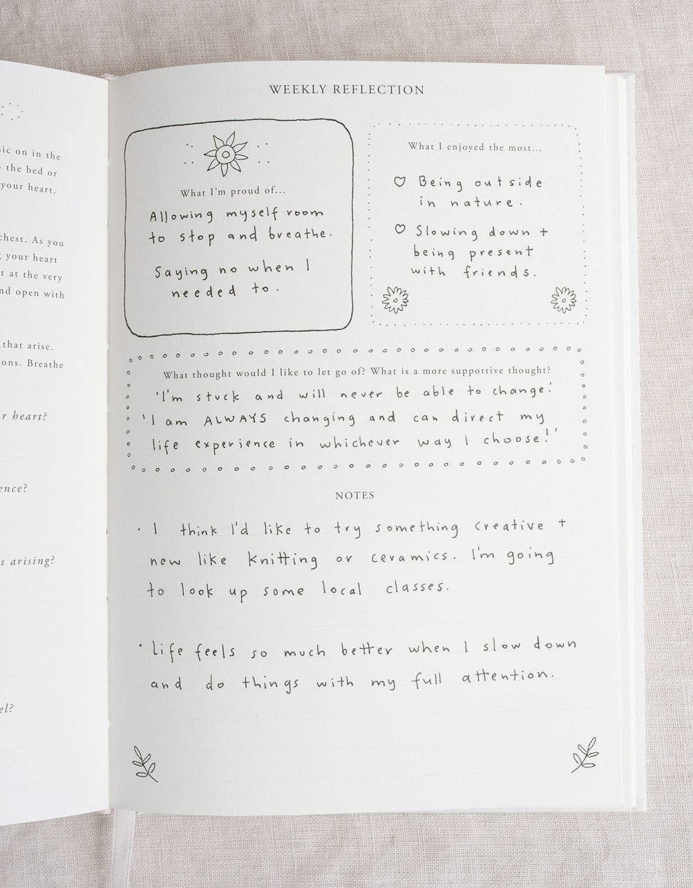 Mindfulness and self-care journal | Healing workbook