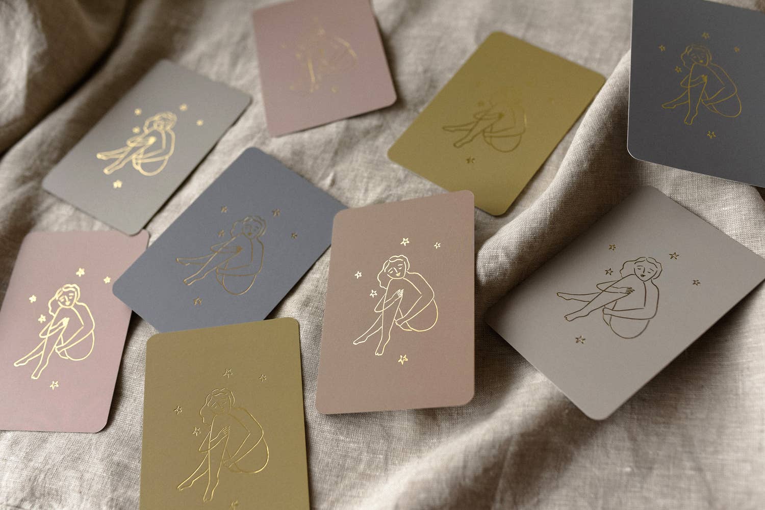 self-love card deck with gold foil detail | gifts for her