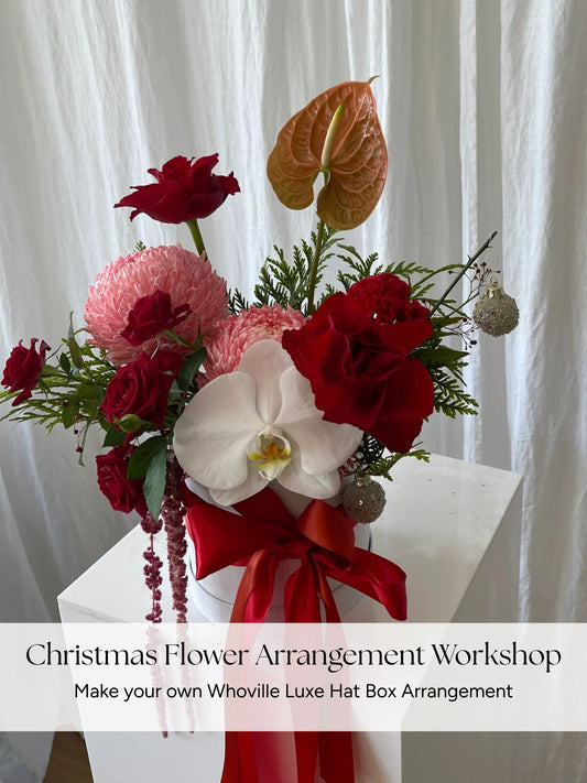Christmas Flower Arrangement Workshop Sunshine Coast