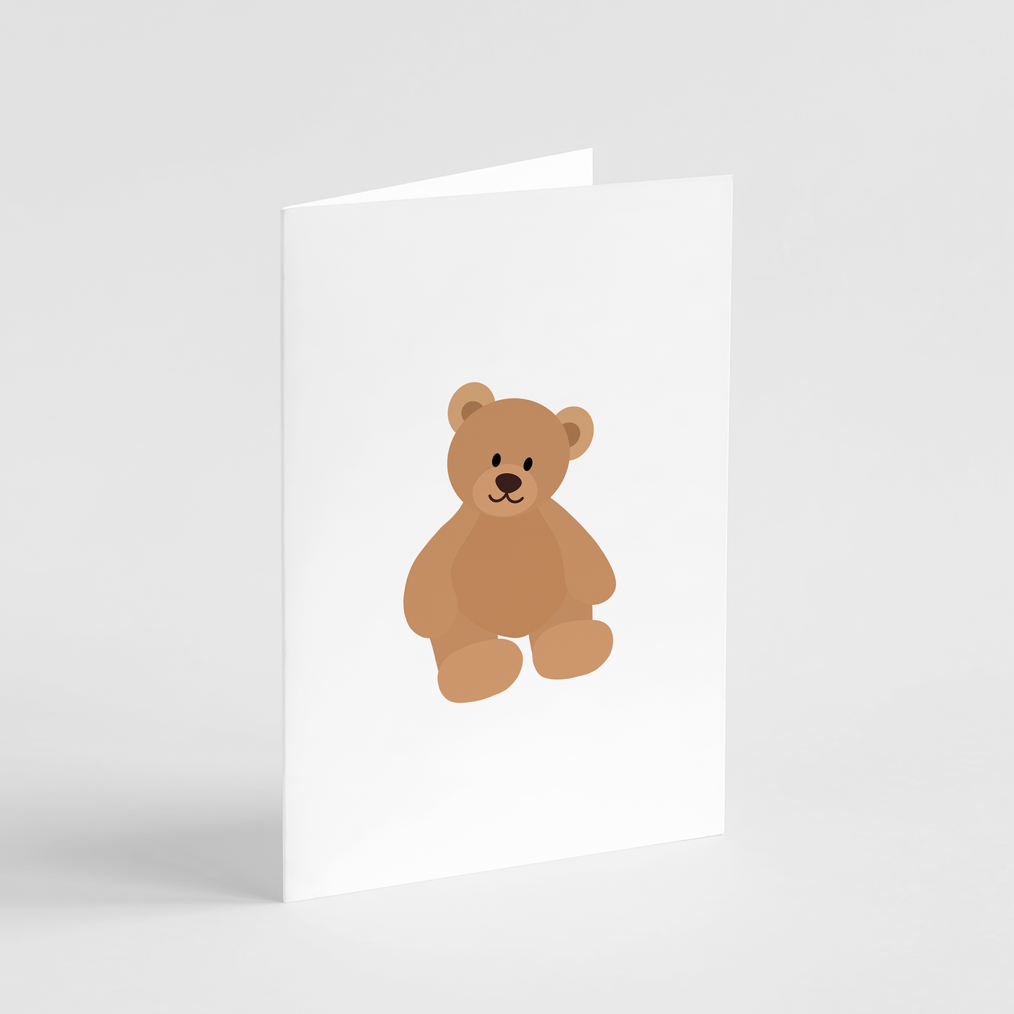 teddy bear newborn baby card | Sugarplum Blooms